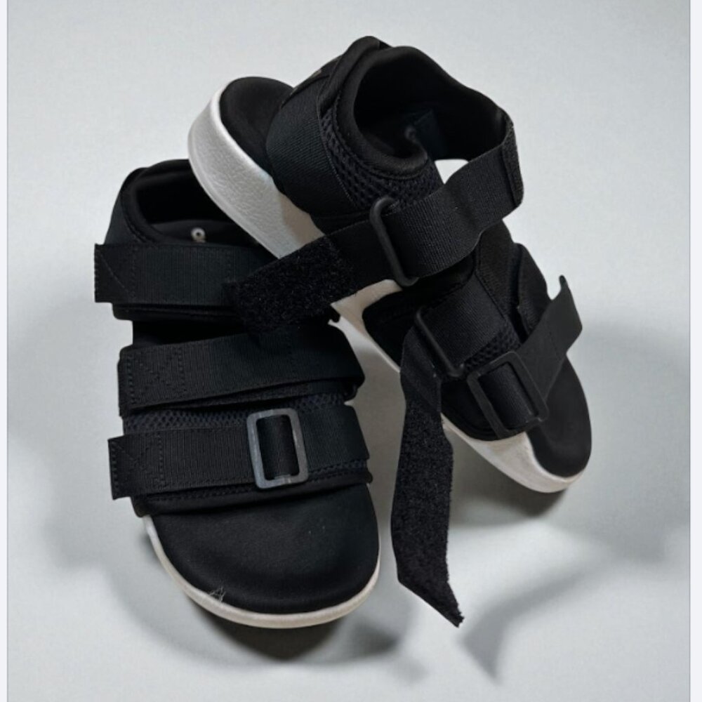 Adidas Originals Black Strap Sandals – Unisex Casual Sport Slides Size: 4